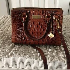 Brown Brahmin Satchel Handbag